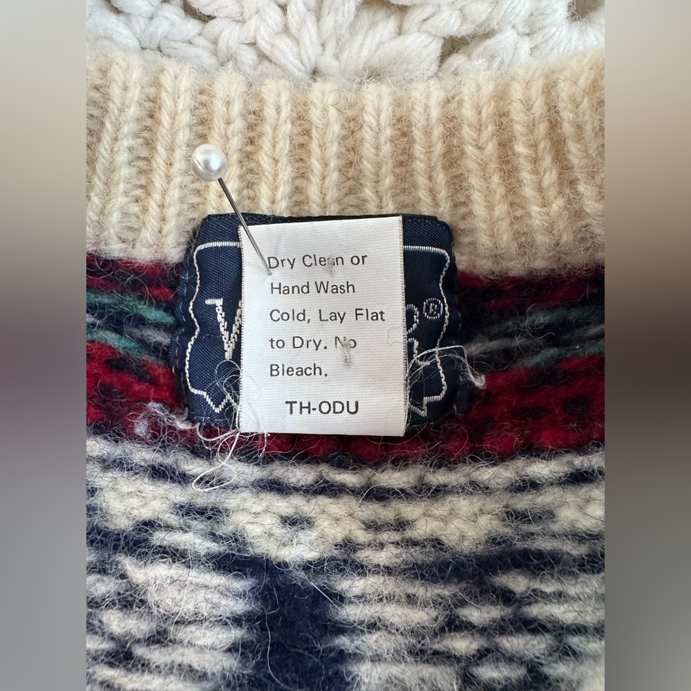 Vintage 80s Women’s Woolrich wool blend sweater, size L - Picture 5 of 10